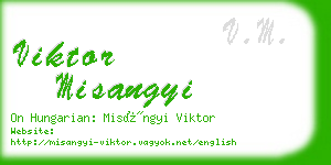 viktor misangyi business card